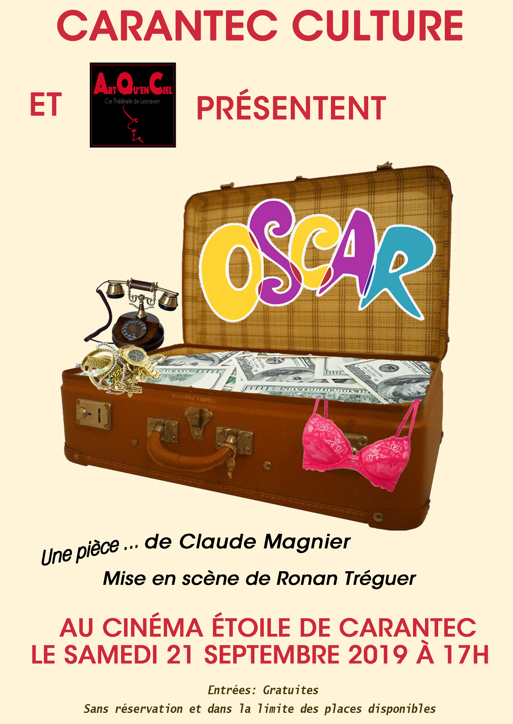 Affiche pièce de théatre OSCAR