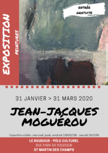 Affiche Exposition Peinture JJ MOGUEROU