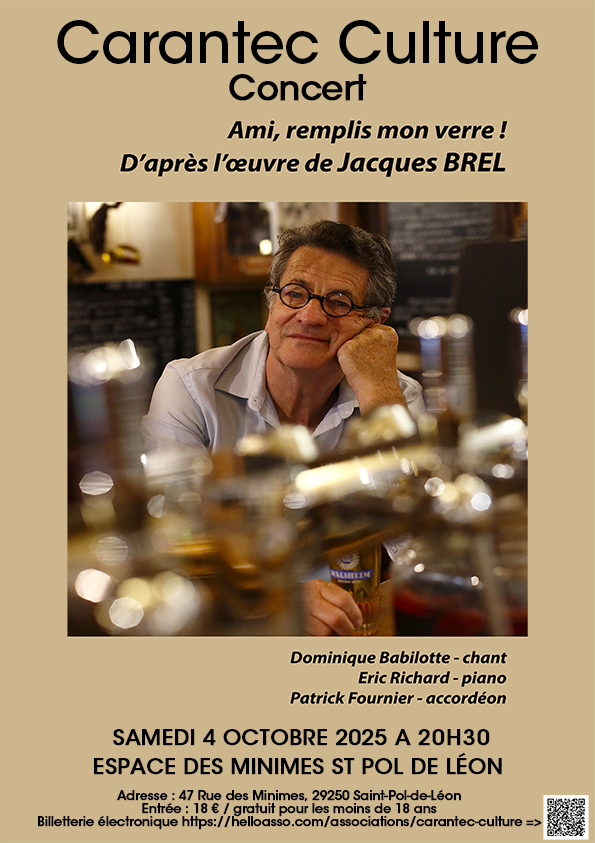 affiche ami, remplis mon verre, brel